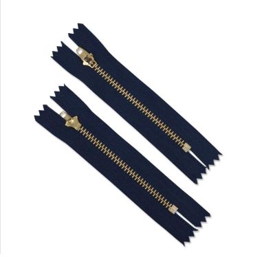 PuLAif Zippers,Zip Fasteners,Strong Nylon Closed End Zip, 25 PCS Zipper,for Sewing Fermeture Eclair,(Color:Brass,Length:6in) (Color : Brass)
