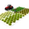 32x Static Grass Model Grass Tufts Way Artificial Grass Miniature Tufts Terrain For Landscape Model Way Miniature Grass Tufts DIY Miniature Landscaping Miniature Model Building Supplies view 3