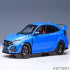 AUTOart 1/18 Honda Civic Type R (FK8) 2021 Racing Blue Pearl Finished Product view 2
