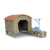 Outland Models Railway Scenery Boat House with Accessories 1:87 HO Scale view 2