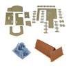 Outland Models Railway Scenery Boat House with Accessories 1:87 HO Scale view 4