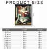 Worihut 5D Diamonds Painting Kits for Adults,?Cat Reading Book DIY Full Round Diamond Art Cross-Stitch Perfect for Hotel and Bar Decor Holiday Birthday Gifts 20x30 Inch view 3