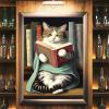 Worihut 5D Diamonds Painting Kits for Adults,?Cat Reading Book DIY Full Round Diamond Art Cross-Stitch Perfect for Hotel and Bar Decor Holiday Birthday Gifts 20x30 Inch view 4