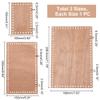 PH PandaHall 3 Sizes Wooden Basket Bases, Rectangular Blank Crochet Bag Bottom Crochet Bottom Accessory for DIY Basket Craft Weaving for Knitters Crocheters Beginners, Length 5.9/9.8/11.8 inch view 2