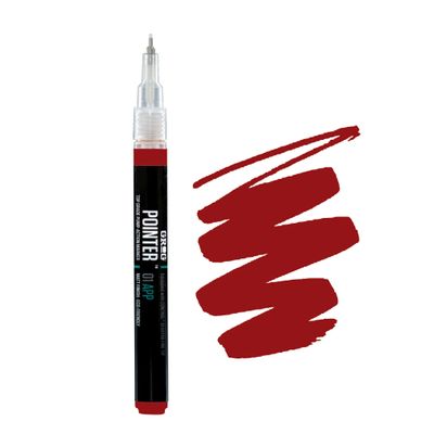 Graff-City Grog Pointer 01 APP Marker 1mm, Multi Color Aqua Pro Paint Art Graffiti Drawing Pen Extra Fine Tip (Brick Red)