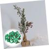 TEHAUX 30pcs Artificial Holly Leaves Berries Ornaments Pastel Christmas Decor Resin Decorations for DIY Crafts view 4