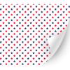 HTV4U Glossy American Theme Patterned Adhesive Vinyl (Red and Blue Stars Small, 13.5" x 3 Yards) - Colorful Vinyl, Easy Stick & Peel Printed Patterns for DIY view 1