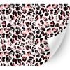 HTV4U Animal Patterned Adhesive Vinyl (Black Pink Leopard, 11" x 5 Yards) - Glass, Window Decoration Decal Stickers, Craft Idea, Die Cutter Machine view 1