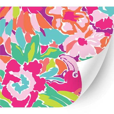 HTV4U Animal Patterned Adhesive Vinyl (Flamingos, 13.5" x 12") - Window, Glass Decoration, Outdoor DIY Projects, Car Sticker