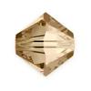 100pcs Authentic Preciosa 6mm Faceted Bicone Crystal Loose Beads Crystal Honey Compatible with Swarovski 5301/5328 for DIY Jewelry Making Pre-B628 view 1