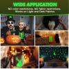 CenDale Glow in The Dark DTF Film - 8.5"x11" 30 Sheets Glow in The Dark DTF Transfer Film for Dark/Light T Shirt Textile, Luminous Green Premium Direct to Film DTF Paper Cold Peel DTF Transfer Sheets view 3