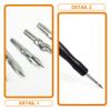 VILLCASE 1 Set Diy Art Pen Accent Color Panel Liner Model Painting Tool Model Painting Pen Drawing Infiltration Line Permeation Plastic Modeling Styling view 4