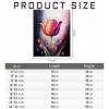 Worihut 5D Diamonds Painting Kits for Adults,?Tulip Flower DIY Full Round Diamond Art Cross-Stitch Perfect for Hotel and Bar Decor Holiday Birthday Gifts 8x12 Inch view 3