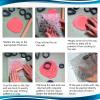 CoolDIY Polymer Clay Floral Texture Stamp Sheets for Clay Jewelry and Earrings Making - Set of 2 Unique Patterns Premium Silicone (Group 5) view 2