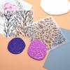 CoolDIY Polymer Clay Floral Texture Stamp Sheets for Clay Jewelry and Earrings Making - Set of 2 Unique Patterns Premium Silicone (Group 5) view 4