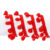 uxcell 10 Yards Pom Pom Ball Fringe Trim, Ribbon Sewing Accessory DIY Crafts for Home Curtain Clothes Pillow Decoration (12mm, Red) view 3