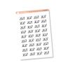 2027 Year Mini Script Planner Stickers | F2 | B-258-B (Black) view 1
