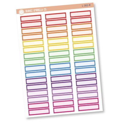 Hobonichi Cousin Skinny Labels Planner Stickers and Labels | L-382-R