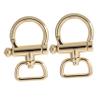 2pcs Metal Ring Buckles for Bags Shoulder Strap Connectors Luggage and Suitcase Buckles Diy Hardware for Tote Bags Purse and Handbag Making view 1