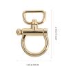 2pcs Metal Ring Buckles for Bags Shoulder Strap Connectors Luggage and Suitcase Buckles Diy Hardware for Tote Bags Purse and Handbag Making view 4