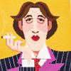 HM NABAVIAN Appletons Wool Needlepoint Kit Portraits Range - Oscar Wilde Designed by Emily Peacock view 1