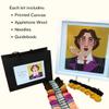 HM NABAVIAN Appletons Wool Needlepoint Kit Portraits Range - Oscar Wilde Designed by Emily Peacock view 3