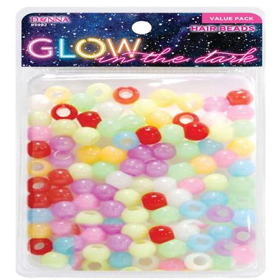 Donna Hair Braiding Kit: Assorted 13x11mm Plastic Pony Beads, Quick Beaders for Kids