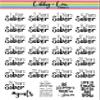 Sobriety Counter 1-25 Years Planner Sticker | Libby and Lou Sticker Co view 1