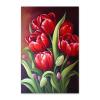 NSUAJOF Red Tulip Diamond Painting Kits Elegant Art Painting 5D DIY Full Round Drill Adults Beginners, Personalized Gifts for Family Friends Home Wall Decor 18x24 Inch view 1