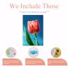 NSUAJOF Pink Tulip Diamond Painting Kits Elegant Art Painting 5D DIY Full Round Drill Adults Beginners, Personalized Gifts for Family Friends Home Wall Decor 20x30 Inch view 3