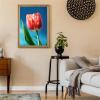 NSUAJOF Pink Tulip Diamond Painting Kits Elegant Art Painting 5D DIY Full Round Drill Adults Beginners, Personalized Gifts for Family Friends Home Wall Decor 20x30 Inch view 4