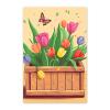 NSUAJOF Butterfly Tulip Diamond Painting Kits Elegant Art Painting 5D DIY Full Round Drill Adults Beginners, Personalized Gifts for Family Friends Home Wall Decor 20x30 Inch view 1