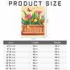 NSUAJOF Butterfly Tulip Diamond Painting Kits Elegant Art Painting 5D DIY Full Round Drill Adults Beginners, Personalized Gifts for Family Friends Home Wall Decor 20x30 Inch view 2