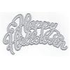DzIxY Happy Halloween Metal Cutting Dies for Card Making Kit Embossing Paper Die Cuts Scrapbook Machine Stencils Storage Pockets Supplies view 1