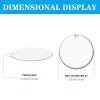 25 PCS Sublimation Ceramic Ornament Blank 3 inch Round Two-Sided Printed White Ceramic Decoration Handmade DIY Personalized Christmas Home Decoration Bulk view 2