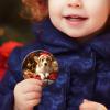 25 PCS Sublimation Ceramic Ornament Blank 3 inch Round Two-Sided Printed White Ceramic Decoration Handmade DIY Personalized Christmas Home Decoration Bulk view 4