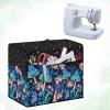 Kathyboom Colorful Mushroom Sewing Machine Cover with Convenient Pockets Side Rope for Sewing Accessories, Fit Most Standard Sewing Machine view 4