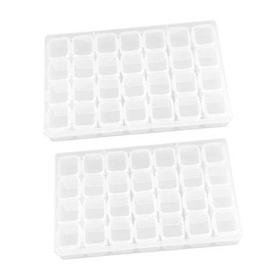 Anneome 2pcs Organizer Box for Bead Storage Case Diamond Storage Container Mini Compartments Lightweight and Compact