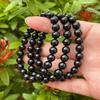 Zenkeeper About 180 Pcs Black Obsidian Beads for Jewelry Making 4 MM Black Obsidian Gemstones Loose Stone Beads view 4