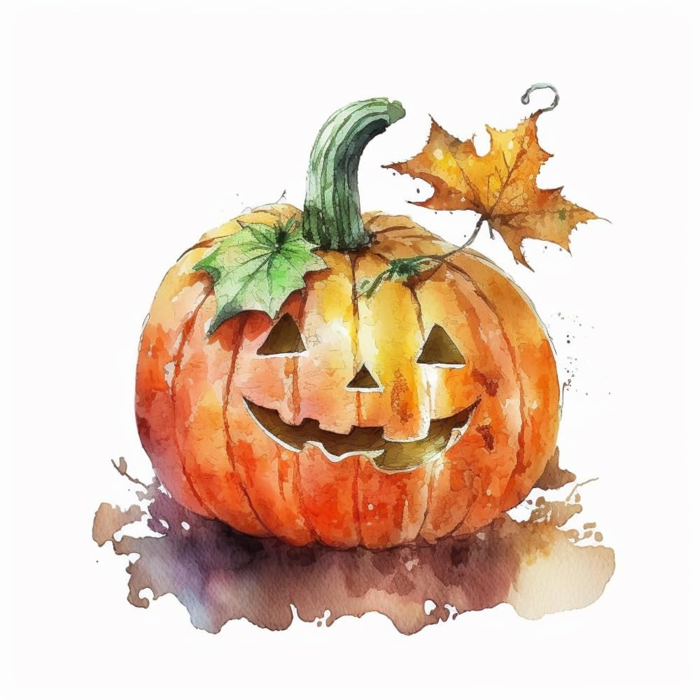 Sewnsty Needlepoint Kits 14CT Counted Cross Stitch Kits for Adults Cute Pumpkin Advanced Cross Stitch Kits Stamped for Beginners (Pumpkin 6)