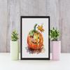 Sewnsty Needlepoint Kits 14CT Counted Cross Stitch Kits for Adults Cute Pumpkin Advanced Cross Stitch Kits Stamped for Beginners (Pumpkin 6) view 2
