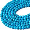 Zenkeeper About 180 Pcs Blue Turquoise Beads for Jewelry Making 4 MM Blue Turquoise Gemstones Loose Stone Beads view 1
