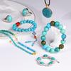 Zenkeeper About 180 Pcs Blue Turquoise Beads for Jewelry Making 4 MM Blue Turquoise Gemstones Loose Stone Beads view 3