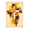 NSUAJOF Splash Ink Cross Diamond Painting Kits Christian Art Painting 5D DIY Full Round Drill Adults Beginners, Personalized Gifts for Family Friends Home Wall Decor 12x18 Inch view 1