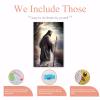 NSUAJOF Back Jesus Diamond Painting Kits Christian Art Painting 5D DIY Full Round Drill Adults Beginners, Personalized Gifts for Family Friends Home Wall Decor 18x24 Inch view 3