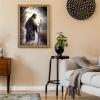 NSUAJOF Back Jesus Diamond Painting Kits Christian Art Painting 5D DIY Full Round Drill Adults Beginners, Personalized Gifts for Family Friends Home Wall Decor 18x24 Inch view 4