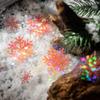 Yoksas 120 Pieces Fantasy Snowflake Stickers - Transparent, Waterproof, Holographic Christmas Decorations Winter Stickers for Junk Journals, Scrapbooking, Gift Wrapping view 4