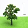 MANGOUSONG Miniature Trees,1Pcs Plastic Model Train Artificial Miniature Model Tree Scenery Railroad Decoration Building Landscape Accessories Cyan 7cm view 4