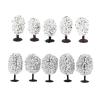MANGOUSONG Miniature Trees,5Pcs Model Tree Train Railroad Scenery Diorama for Landscape view 1