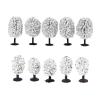 MANGOUSONG Miniature Trees,5Pcs Model Tree Train Railroad Scenery Diorama for Landscape view 2